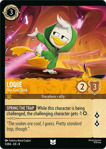 Louie - One Cool Duck (Cold Foil) (1/204) [Reign of Jafar] - Destination Retro