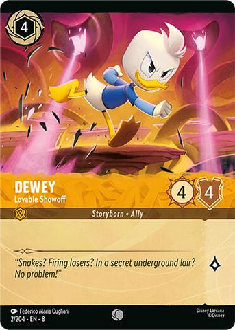 Dewey - Lovable Showoff (Cold Foil) (2/204) [Reign of Jafar] - Destination Retro