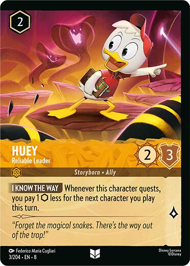 Huey - Reliable Leader (Cold Foil) (3/204) [Reign of Jafar] - Destination Retro
