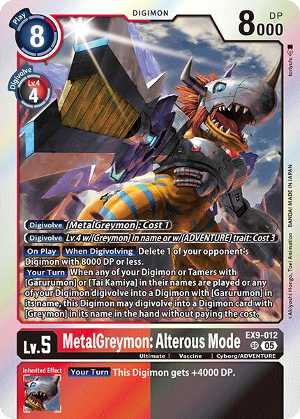 MetalGreymon: Alterous Mode [EX9-012] [Versus Monsters] - Destination Retro