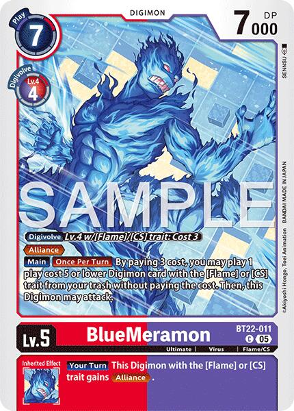 BlueMeramon [BT22-011] [Cyber Eden] - Destination Retro