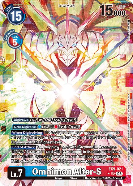 Omnimon Alter-S [EX9-021] (Alternate Art) [Versus Monsters] - Destination Retro