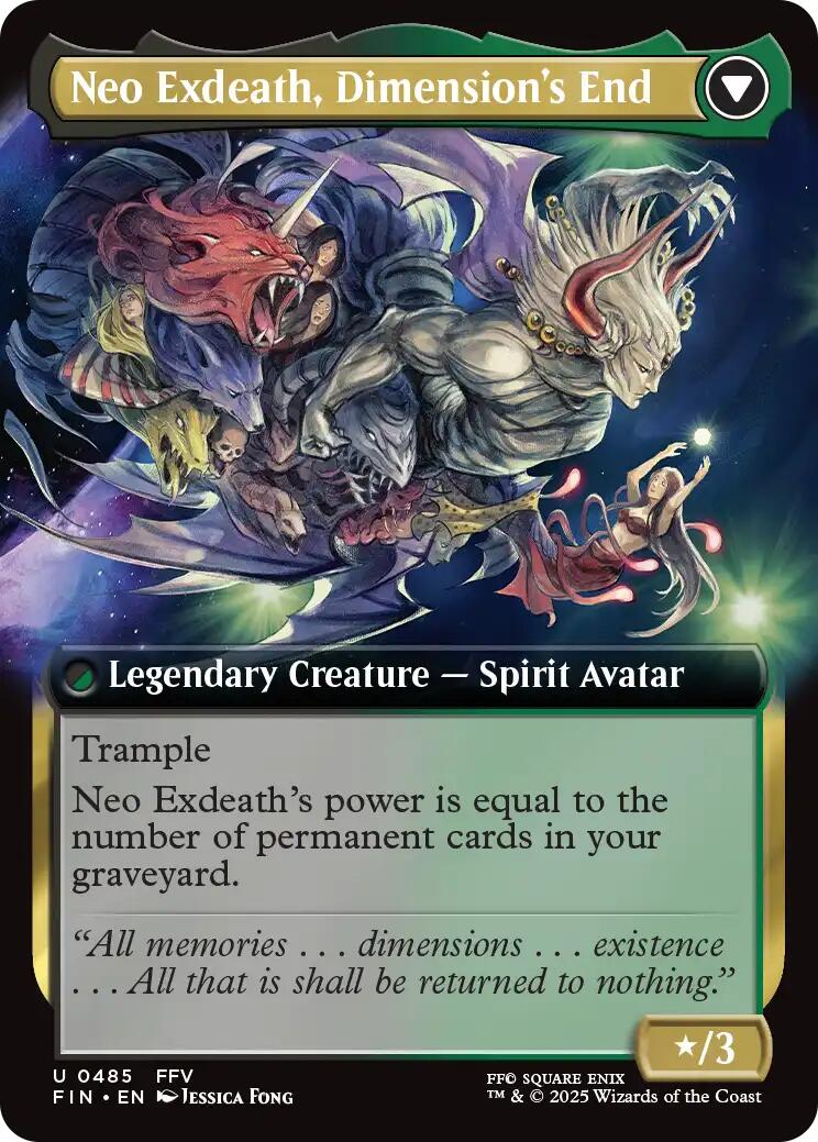 Exdeath, Void Warlock // Neo Exdeath, Dimension's End (Extended Art) [FINAL FANTASY] - Destination Retro
