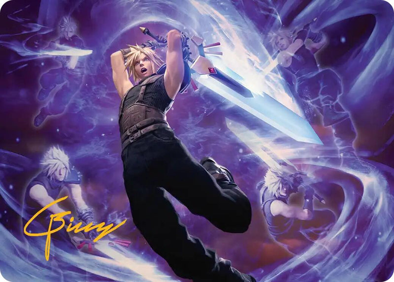Cloud's Limit Break Art Card (Gold-Stamped Signature) [FINAL FANTASY Art Series] - Destination Retro