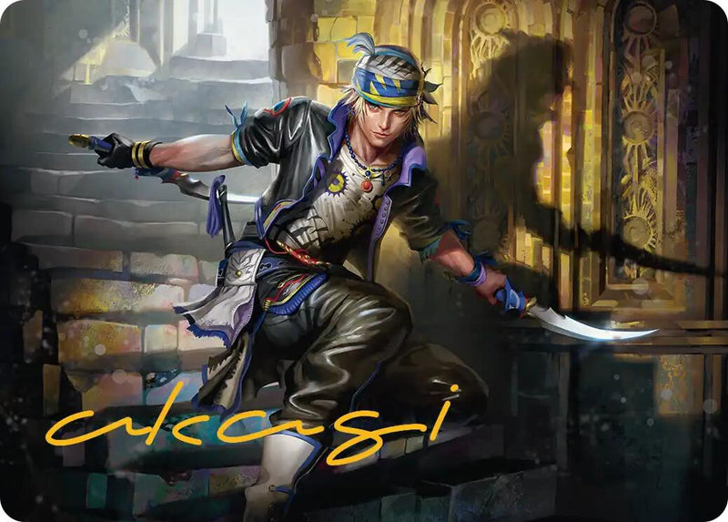 Locke Cole Art Card (Gold-Stamped Signature) [FINAL FANTASY Art Series] - Destination Retro