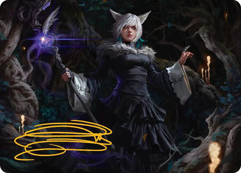 Y'shtola, Night's Blessed Art Card (21) (Gold-Stamped Signature) [FINAL FANTASY Art Series] - Destination Retro
