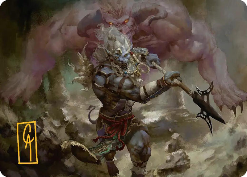 Kimahri, Valiant Guardian Art Card (Gold-Stamped Signature) [FINAL FANTASY Art Series] - Destination Retro
