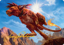 Red XIII, Proud Warrior Art Card (Gold-Stamped Signature) [FINAL FANTASY Art Series] - Destination Retro