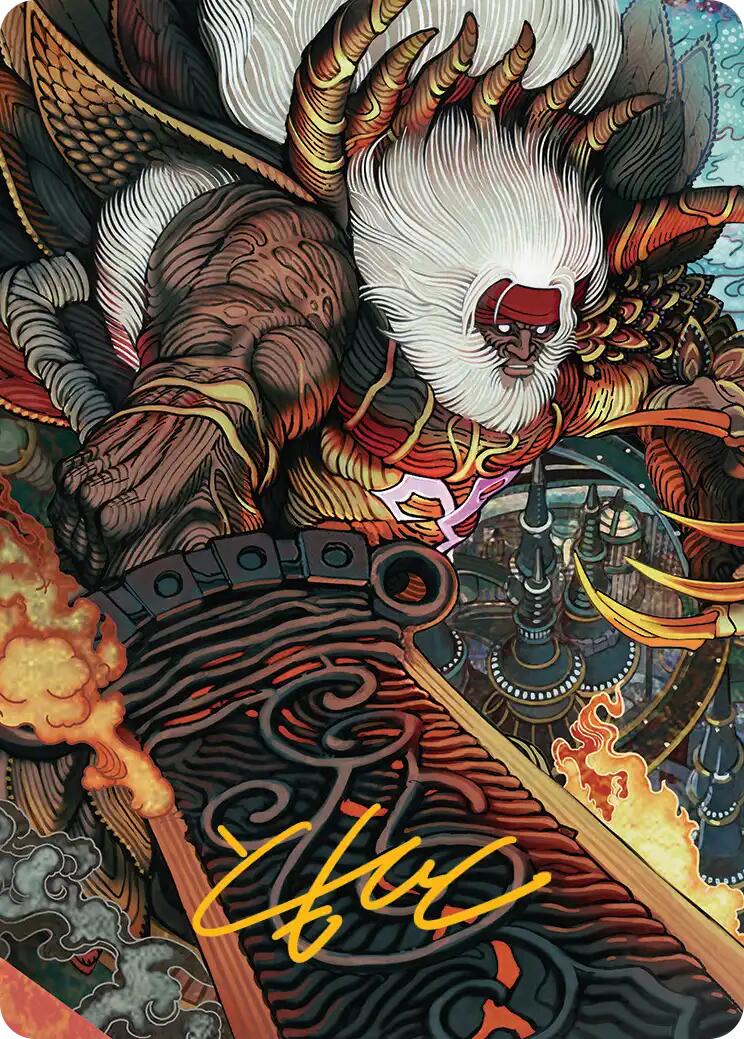 Braska's Final Aeon Art Card (Gold-Stamped Signature) [FINAL FANTASY Art Series] - Destination Retro