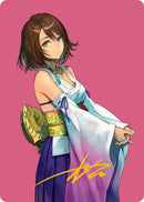 Yuna, Hope of Spira Art Card (Gold-Stamped Signature) [FINAL FANTASY Art Series] - Destination Retro