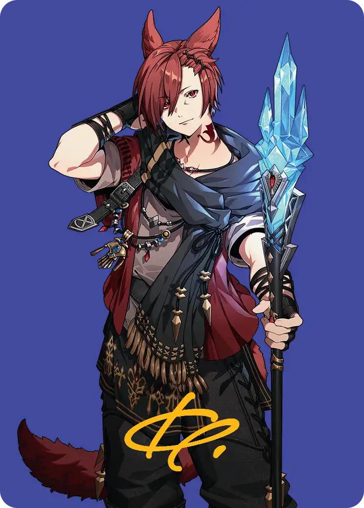 G'raha Tia, Scion Reborn Art Card (51) (Gold-Stamped Signature) [FINAL FANTASY Art Series] - Destination Retro
