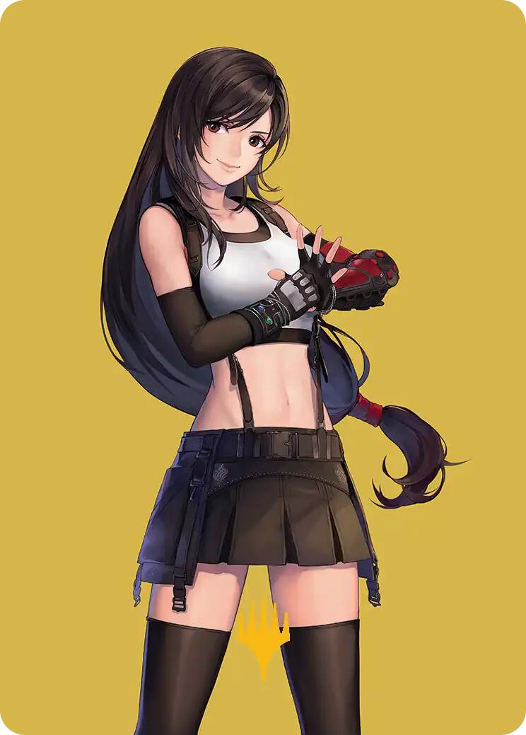 Tifa, Martial Artist Art Card (Gold-Stamped Planeswalker Symbol) [FINAL FANTASY Art Series] - Destination Retro