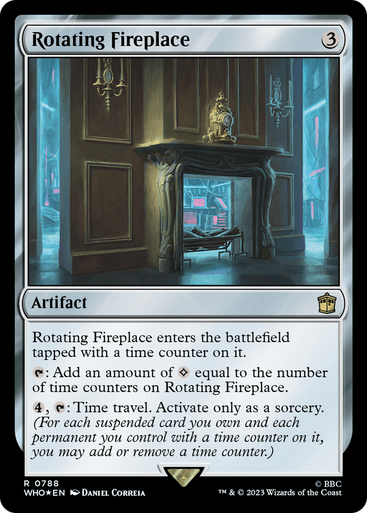 Rotating Fireplace (Surge Foil) [Doctor Who] - Destination Retro