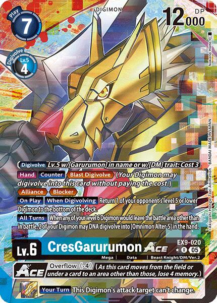 CresGarurumon ACE [EX9-020] (Alternate Art) [Versus Monsters] - Destination Retro