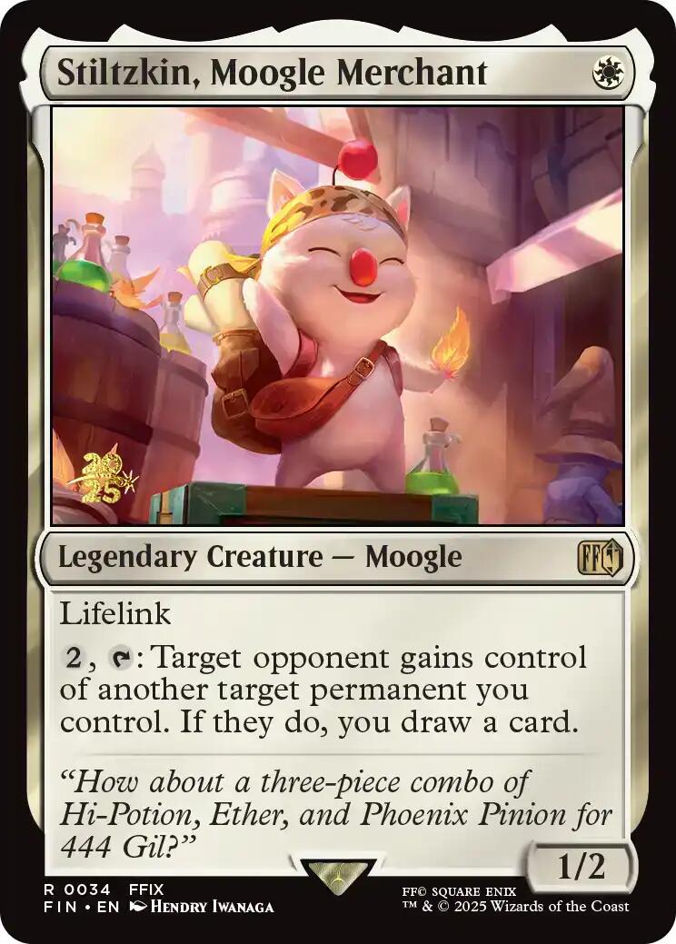 Stiltzkin, Moogle Merchant [FINAL FANTASY Prerelease Promo] - Destination Retro