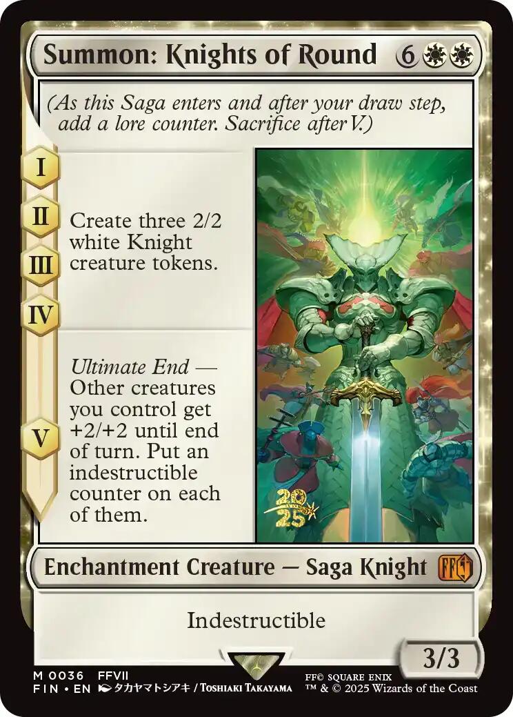 Summon: Knights of Round [FINAL FANTASY Prerelease Promo] - Destination Retro
