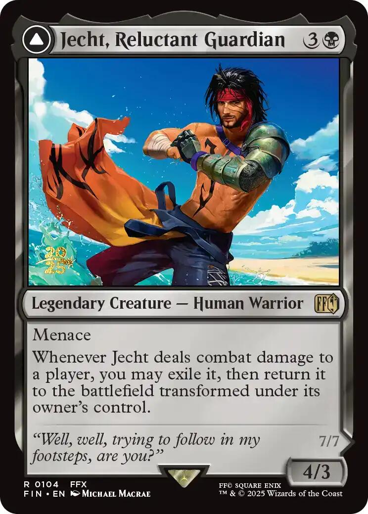 Jecht, Reluctant Guardian // Braska's Final Aeon [FINAL FANTASY Prerelease Promo] - Destination Retro