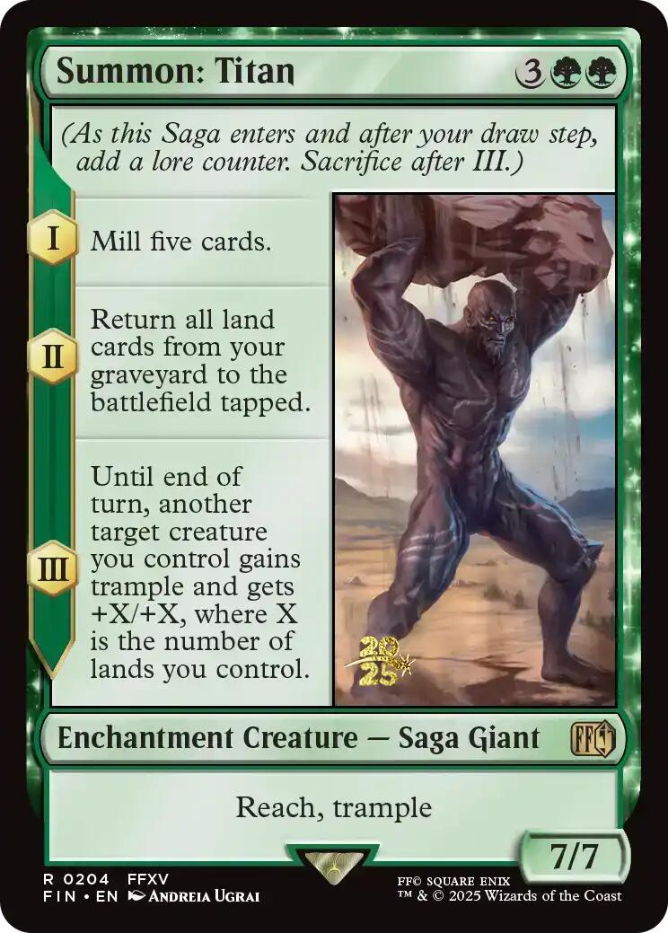 Summon: Titan [FINAL FANTASY Prerelease Promo] - Destination Retro