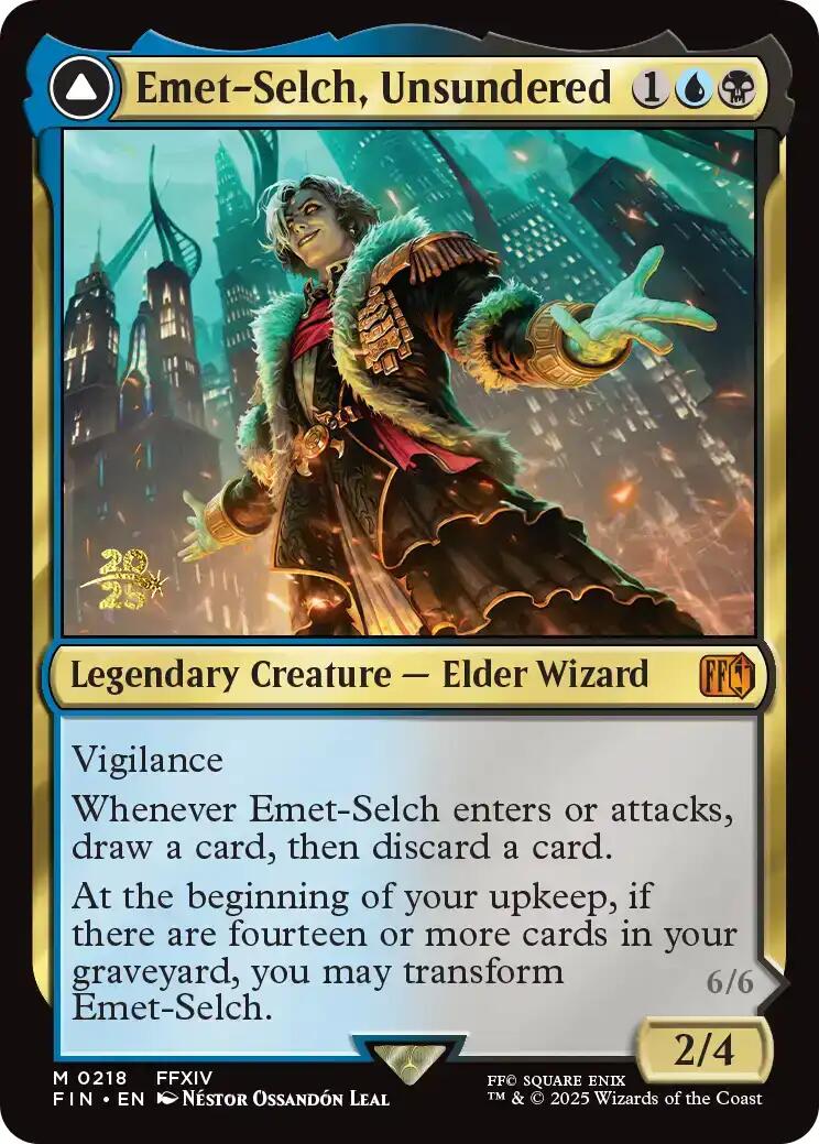 Emet-Selch, Unsundered // Hades, Sorcerer of Eld [FINAL FANTASY Prerelease Promo] - Destination Retro