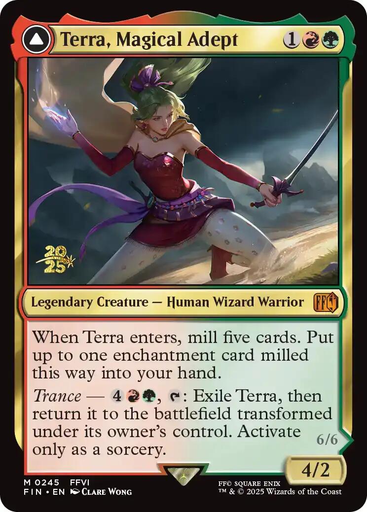 Terra, Magical Adept // Esper Terra [FINAL FANTASY Prerelease Promo] - Destination Retro