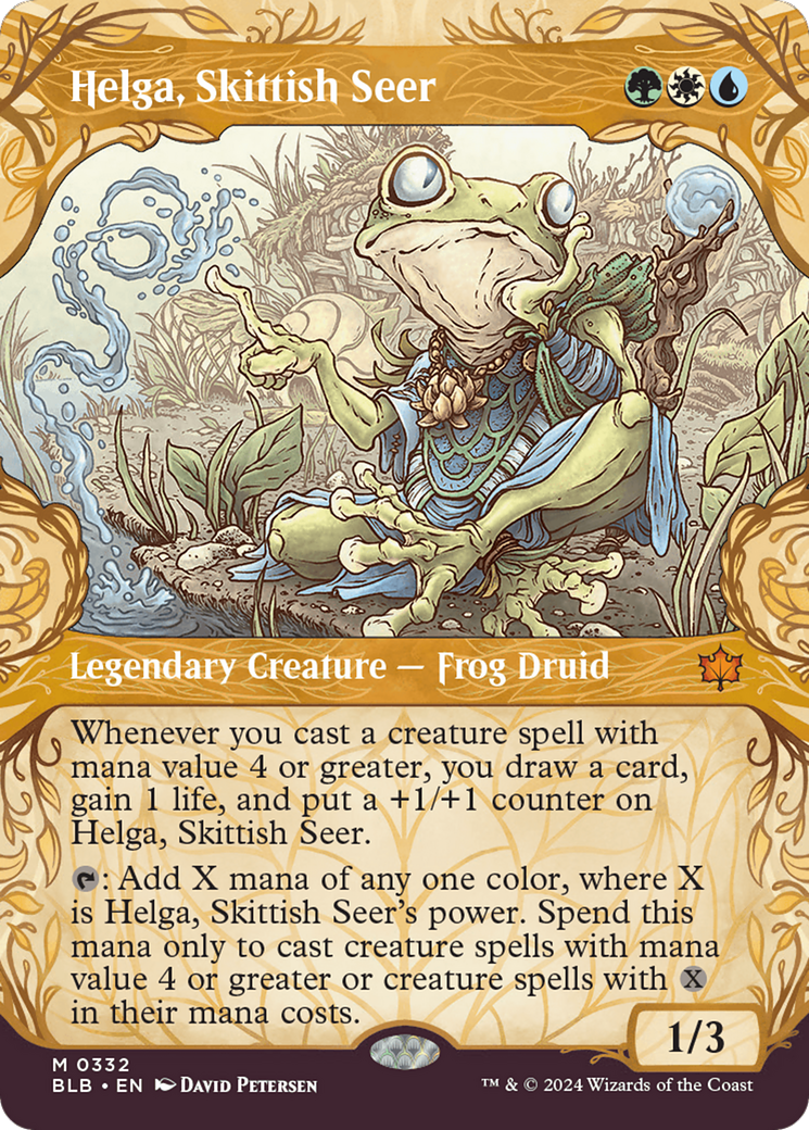Helga, Skittish Seer (Showcase) [Bloomburrow] - Destination Retro