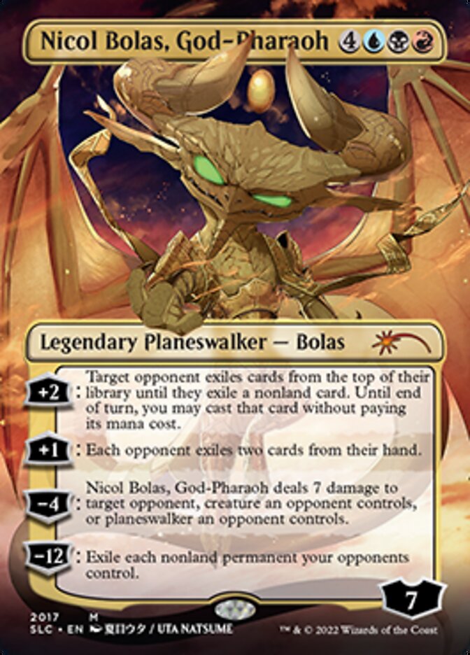 Nicol Bolas, God-Pharaoh (Borderless) [Secret Lair Countdown Kit] - Destination Retro