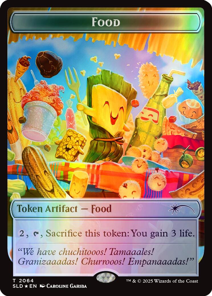Food Token (2064) (Rainbow Foil) [Secret Lair Drop Series] - Destination Retro