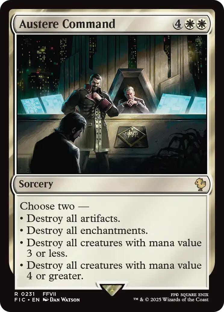 Austere Command (Surge Foil) [FINAL FANTASY Commander] - Destination Retro