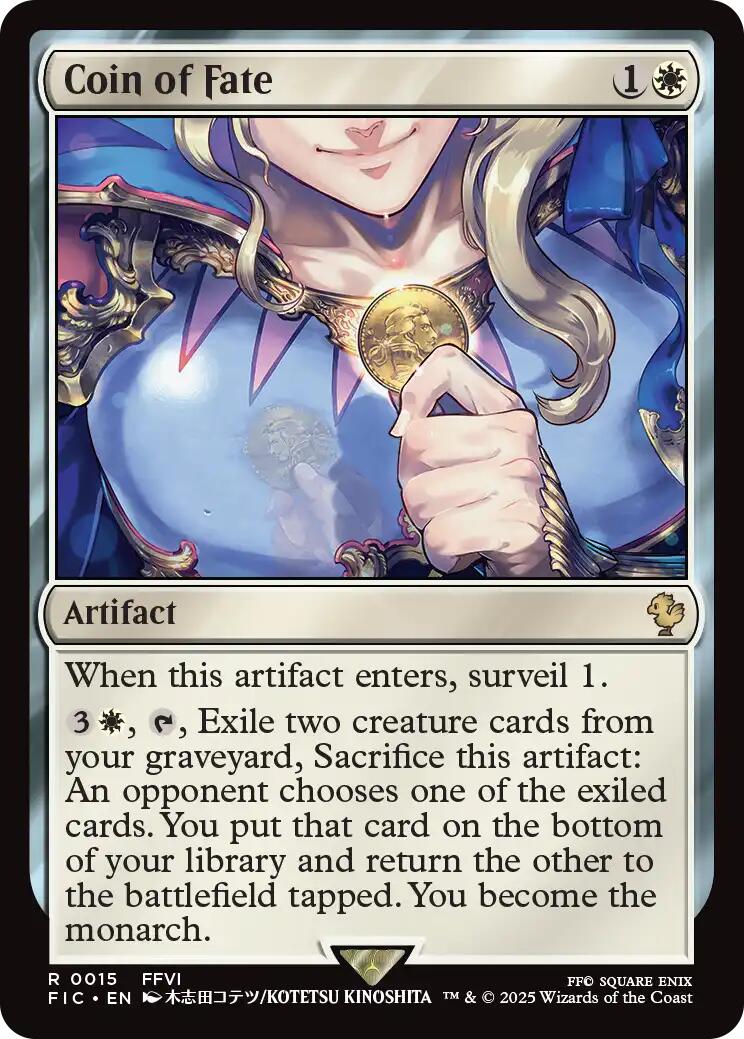 Coin of Fate (Surge Foil) [FINAL FANTASY Commander] - Destination Retro