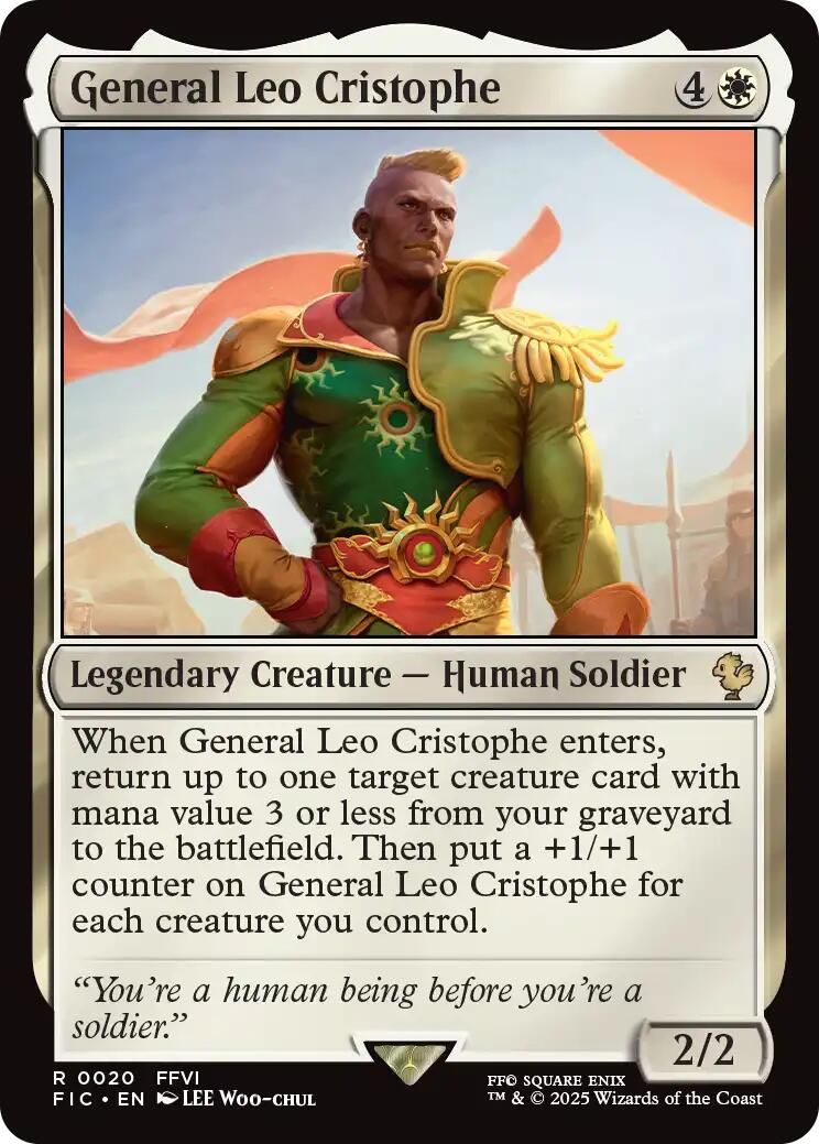 General Leo Cristophe (Surge Foil) [FINAL FANTASY Commander] - Destination Retro