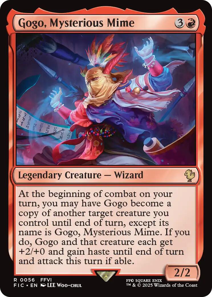 Gogo, Mysterious Mime (Surge Foil) [FINAL FANTASY Commander] - Destination Retro