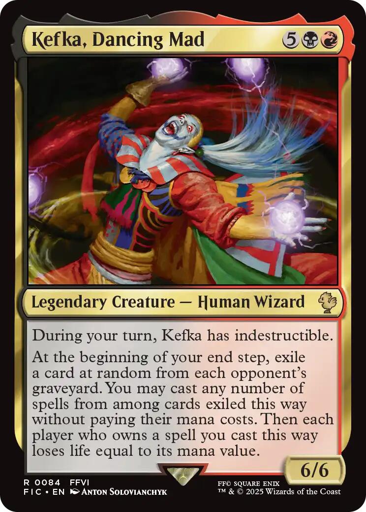 Kefka, Dancing Mad (Surge Foil) [FINAL FANTASY Commander] - Destination Retro