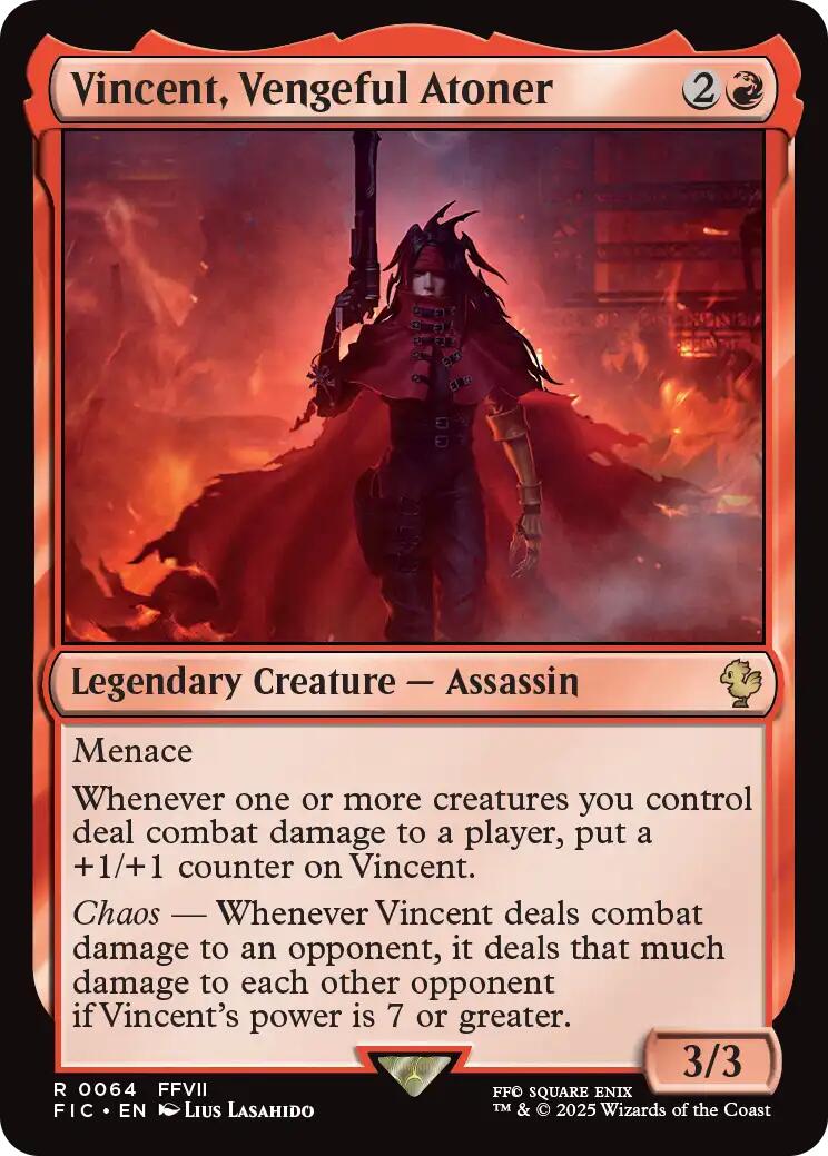 Vincent, Vengeful Atoner (Surge Foil) [FINAL FANTASY Commander] - Destination Retro