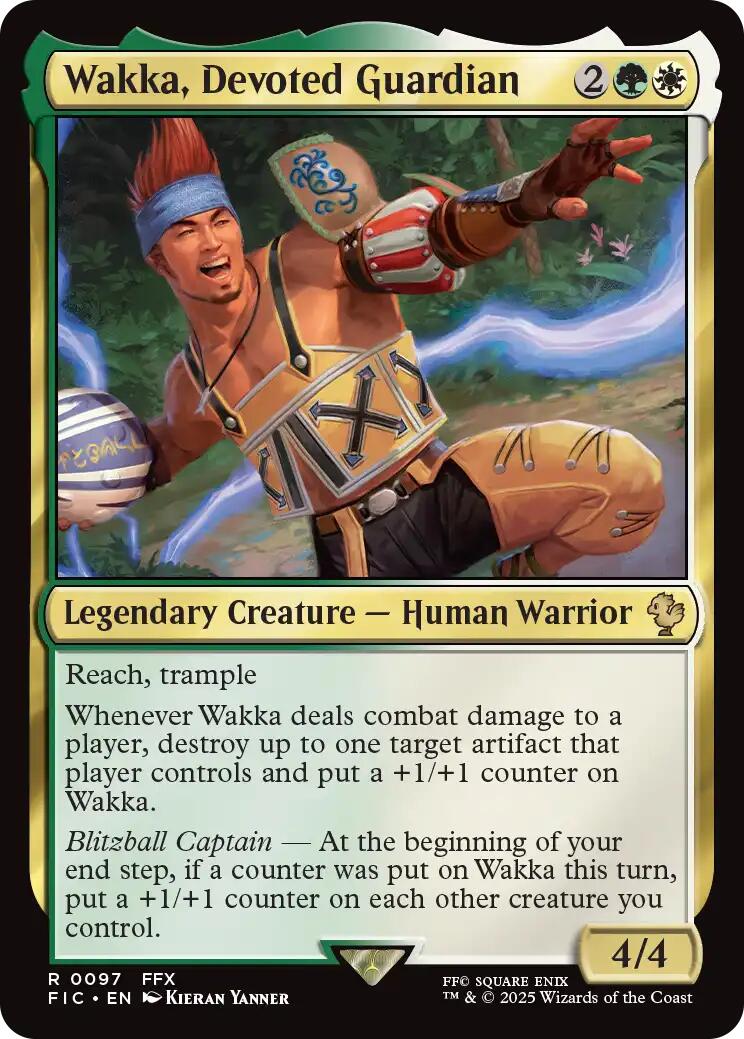 Wakka, Devoted Guardian (Surge Foil) [FINAL FANTASY Commander] - Destination Retro