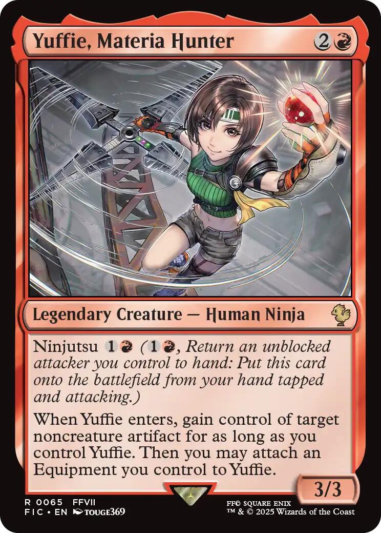 Yuffie, Materia Hunter (Surge Foil) [FINAL FANTASY Commander] - Destination Retro