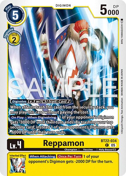 Reppamon [BT22-034] [Cyber Eden] - Destination Retro