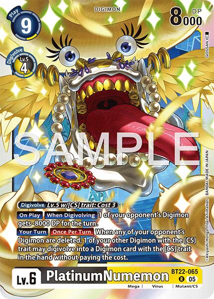 PlatinumNumemon [BT22-065] [Cyber Eden] - Destination Retro