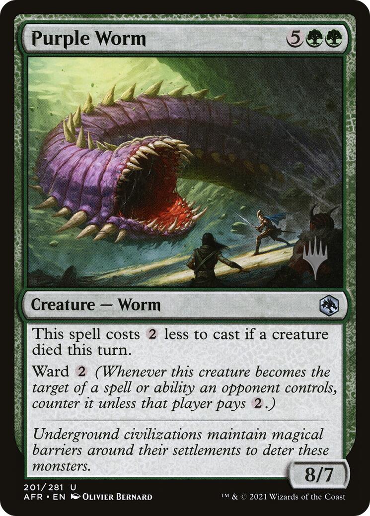 Purple Worm (Promo Pack) [Tarkir: Dragonstorm Promos] - Destination Retro