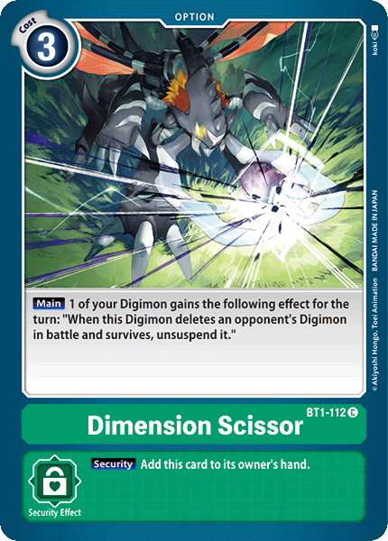 Dimension Scissor [BT1-112] [Release Special Booster Ver.1.0] - Destination Retro