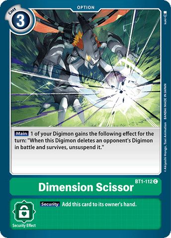 Dimension Scissor [BT1-112] [Release Special Booster Ver.1.0] - Destination Retro