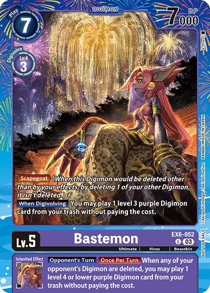 Bastemon [EX6-052] (Regulation Battle Vol. 2) [Promotional Cards] - Destination Retro