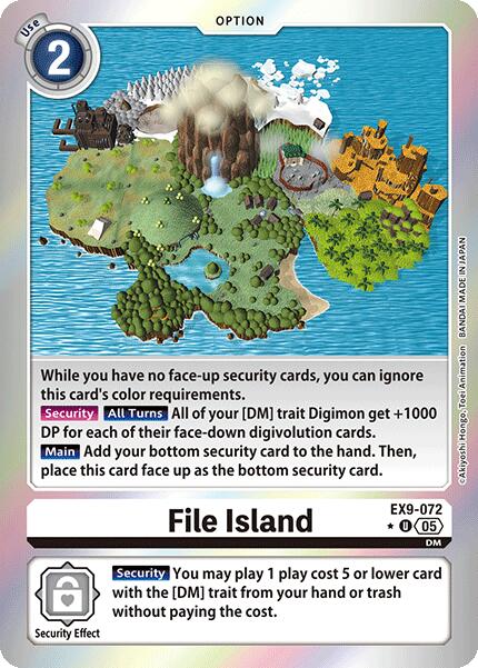 File Island [EX9-072] (Limited Foil) [Versus Monsters] - Destination Retro