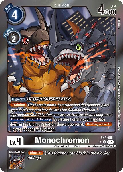 Monochromon [EX9-051] (Limited Foil) [Versus Monsters] - Destination Retro