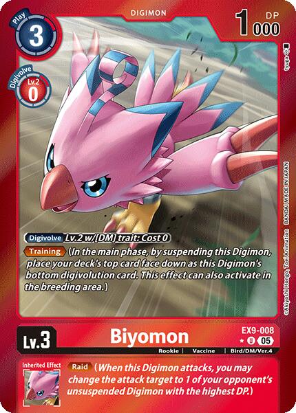 Biyomon [EX9-008] (Limited Foil) [Versus Monsters] - Destination Retro