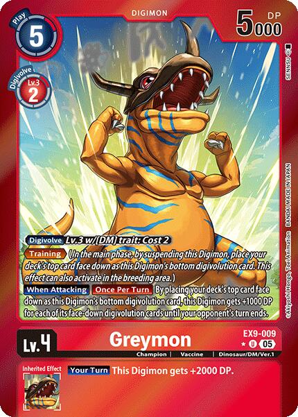 Greymon [EX9-009] (Limited Foil) [Versus Monsters] - Destination Retro