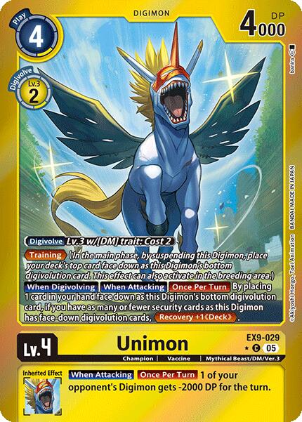 Unimon [EX9-029] (Limited Foil) [Versus Monsters] - Destination Retro
