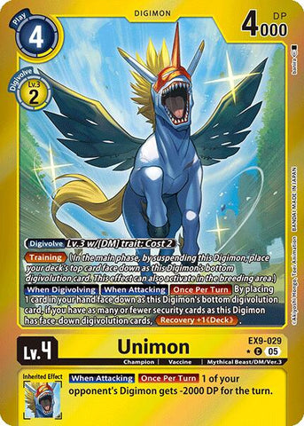 Unimon [EX9-029] (Limited Foil) [Versus Monsters] - Destination Retro