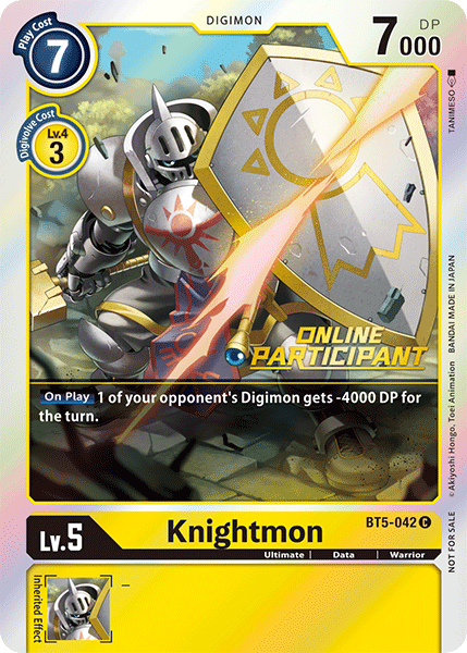 Knightmon [BT5-042] (Online Participant) [Battle of Omni Promos] - Destination Retro