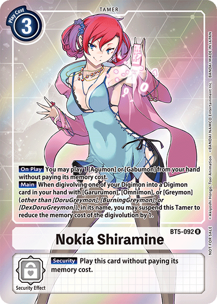 Nokia Shiramine [BT5-092] (Buy-A-Box Promo) [Battle of Omni Promos] - Destination Retro