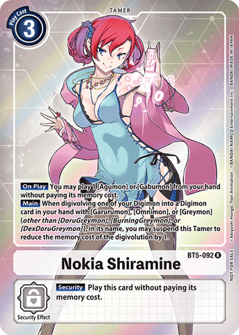 Nokia Shiramine [BT5-092] (Buy-A-Box Promo) [Battle of Omni Promos] - Destination Retro